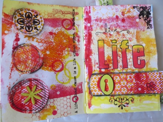 Using gelli plate prints in art journaling