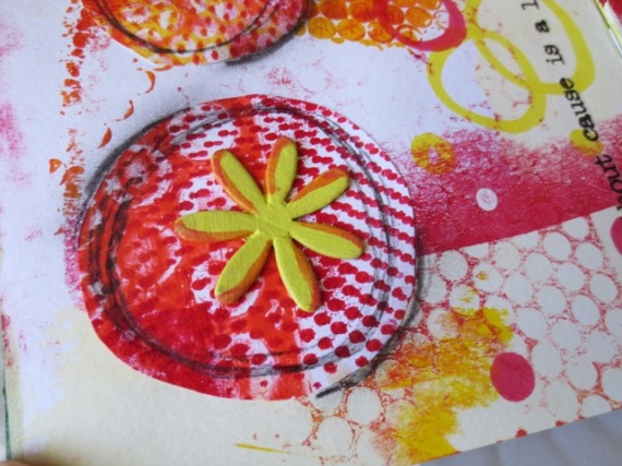 Using gelli plate prints in art journaling